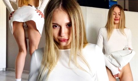 Nach dem Unterricht zieht die Schülerin Allinika einen Minirock an und reitet den Schwanz ihrer Freundin