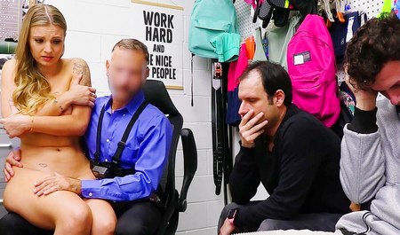 Kenzie Love hat infolge einer mehrstufigen Affäre Sex mit einem Boutique-Sicherheitsbeamten an ihrem Arbeitsplatz